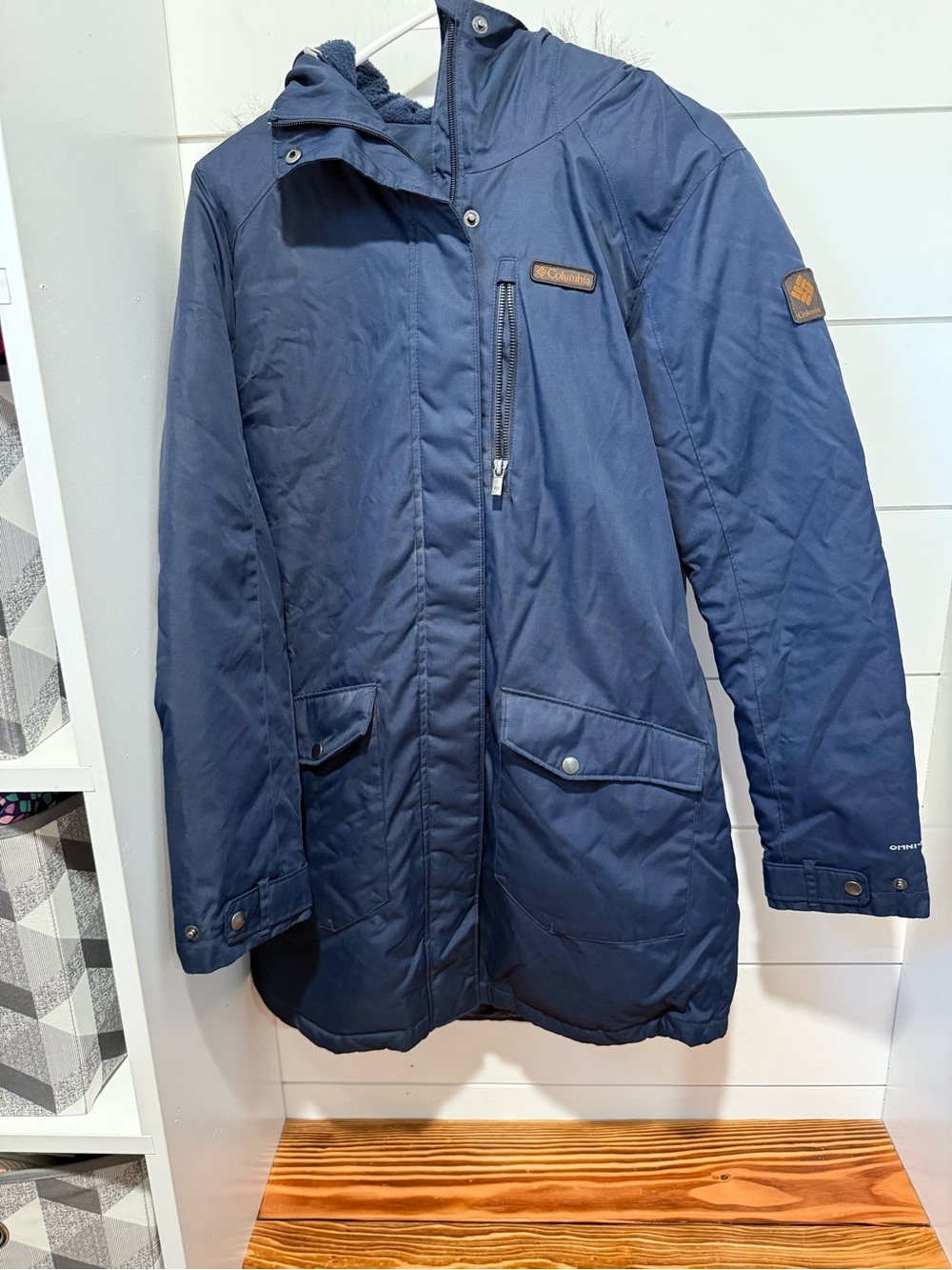 Columbia Men's Navy Hooded Puffer Jacket